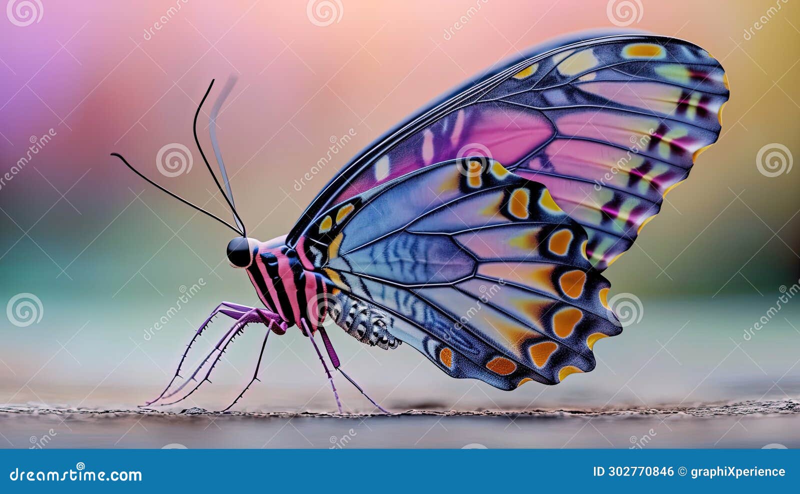 beautiful blue butterfly