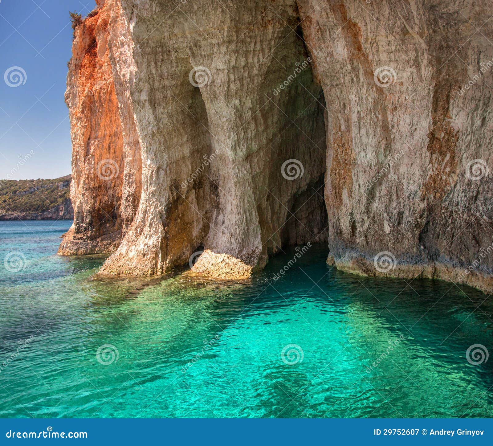 blue caves, zakinthos island, greece