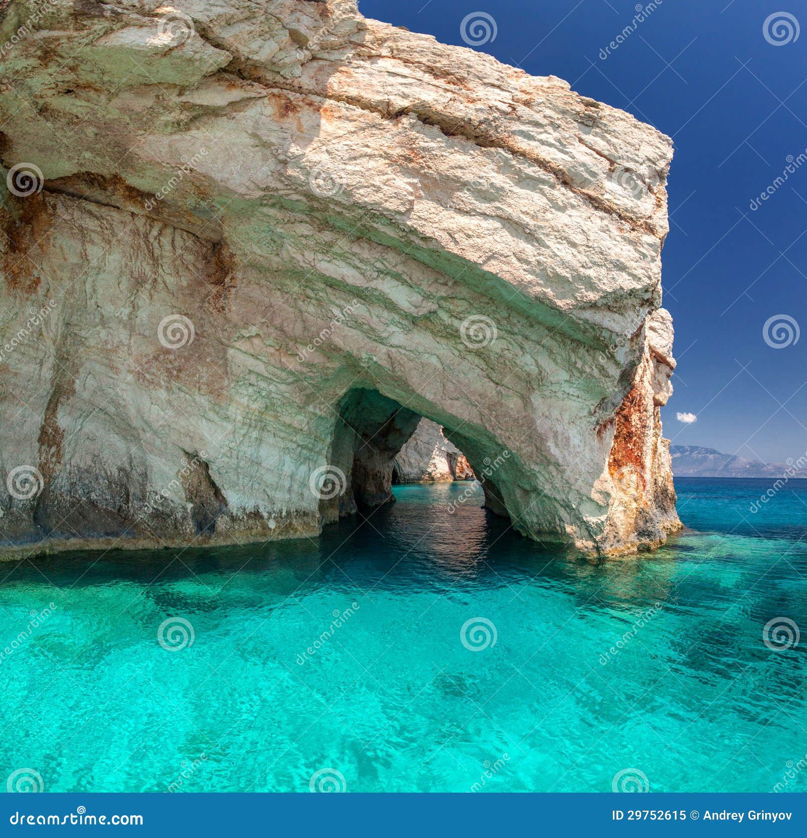 blue caves, zakinthos island, greece