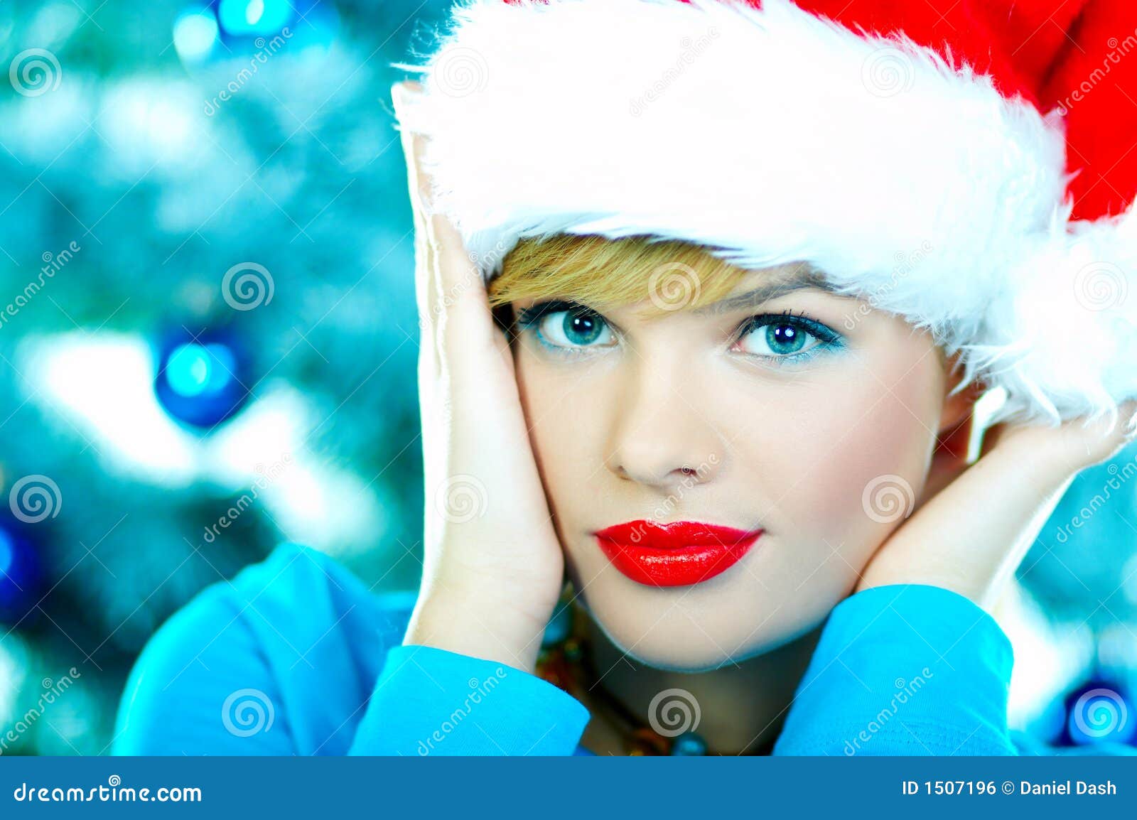 Beautiful Blue Christmas stock photo. Image of celebration - 1507196