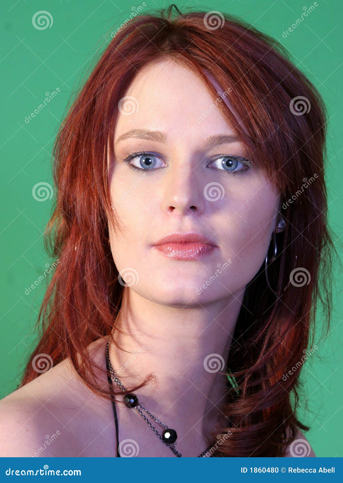 Glorious skøn vest Beautiful Blue-Eyed Redhead Stock Photo - Image of determined, blue: 1860480