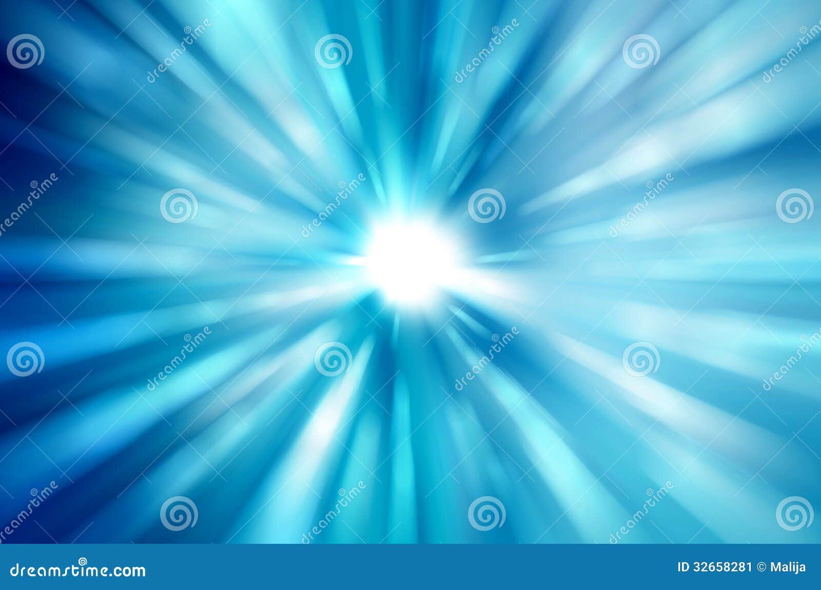 Beautiful Blue Rays Of Light Stock Illustration ...