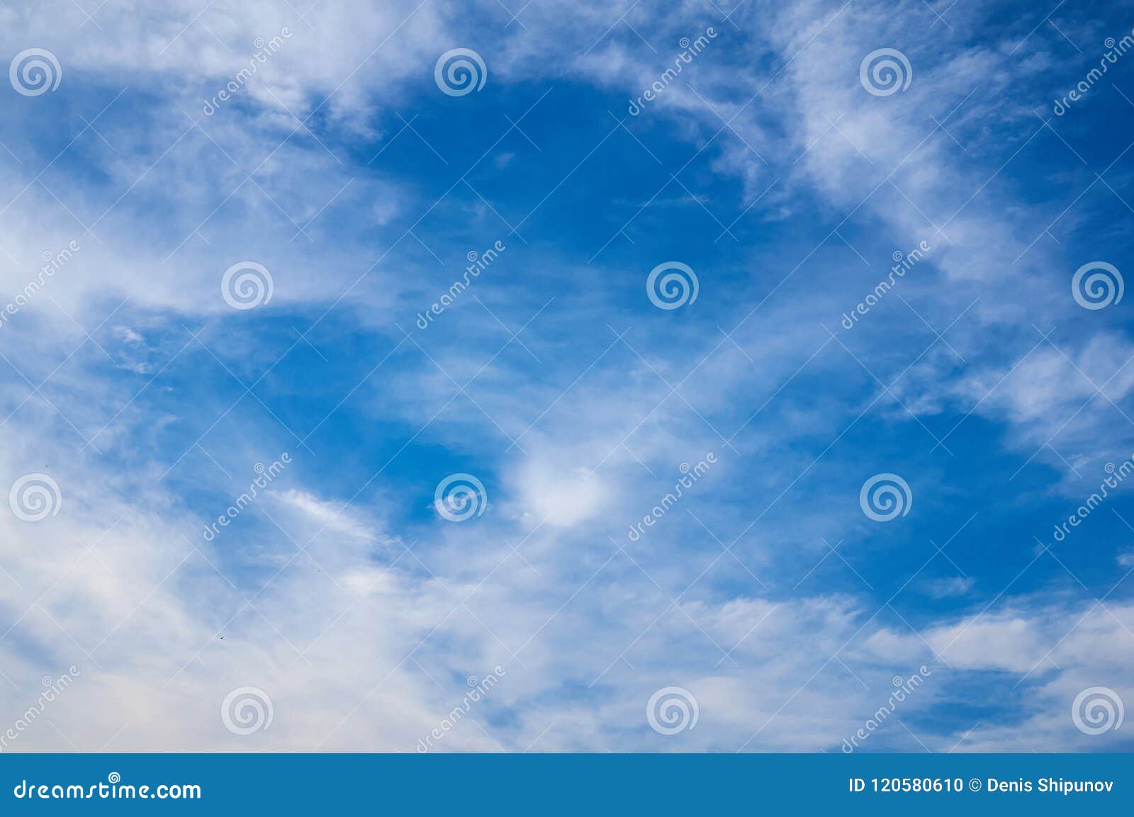 beautiful blue sky with clouds fleece. abstract background.