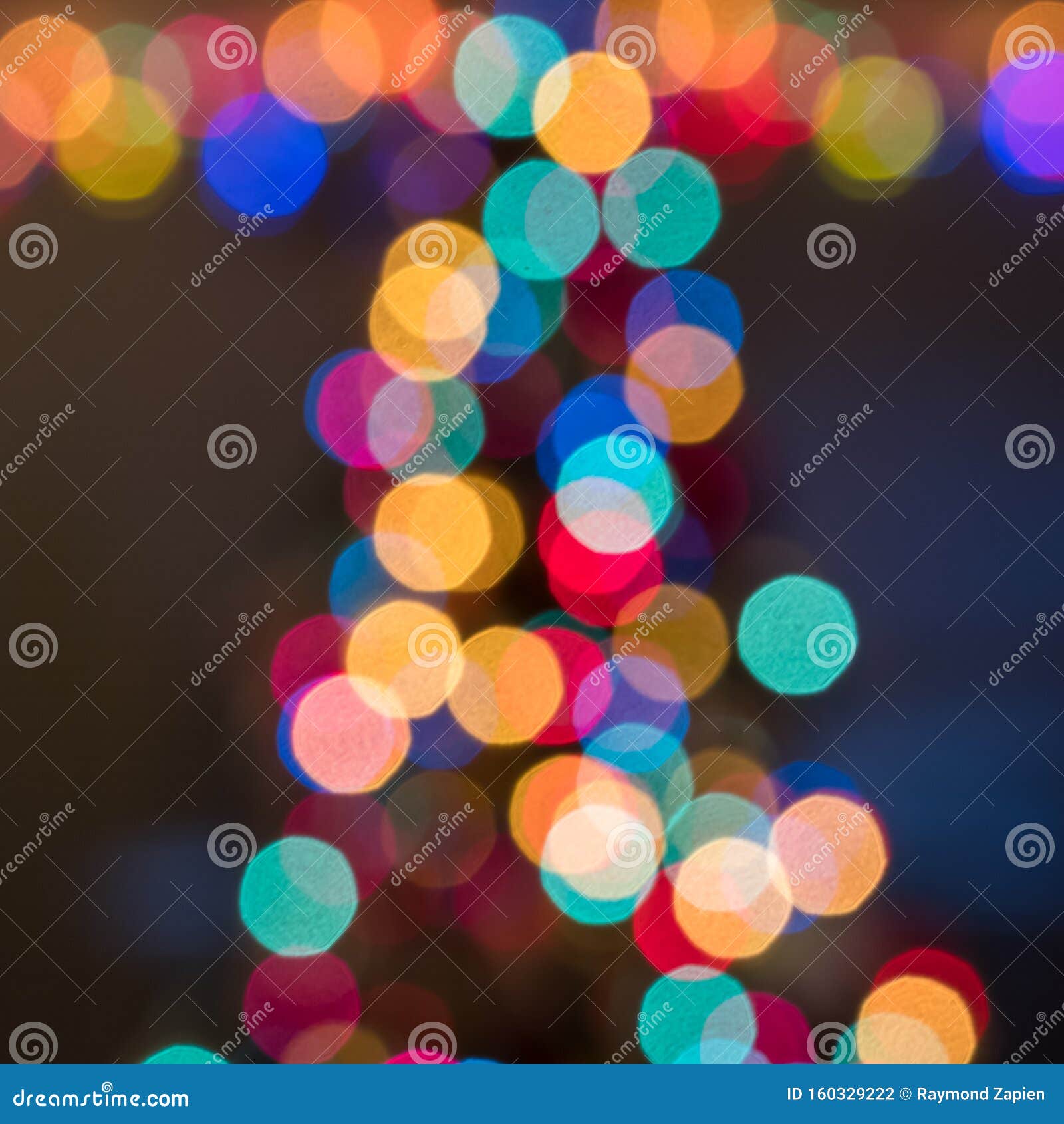 Beautiful Bokeh from Lights on a Christmas Tree Stock Photo - Image of ...