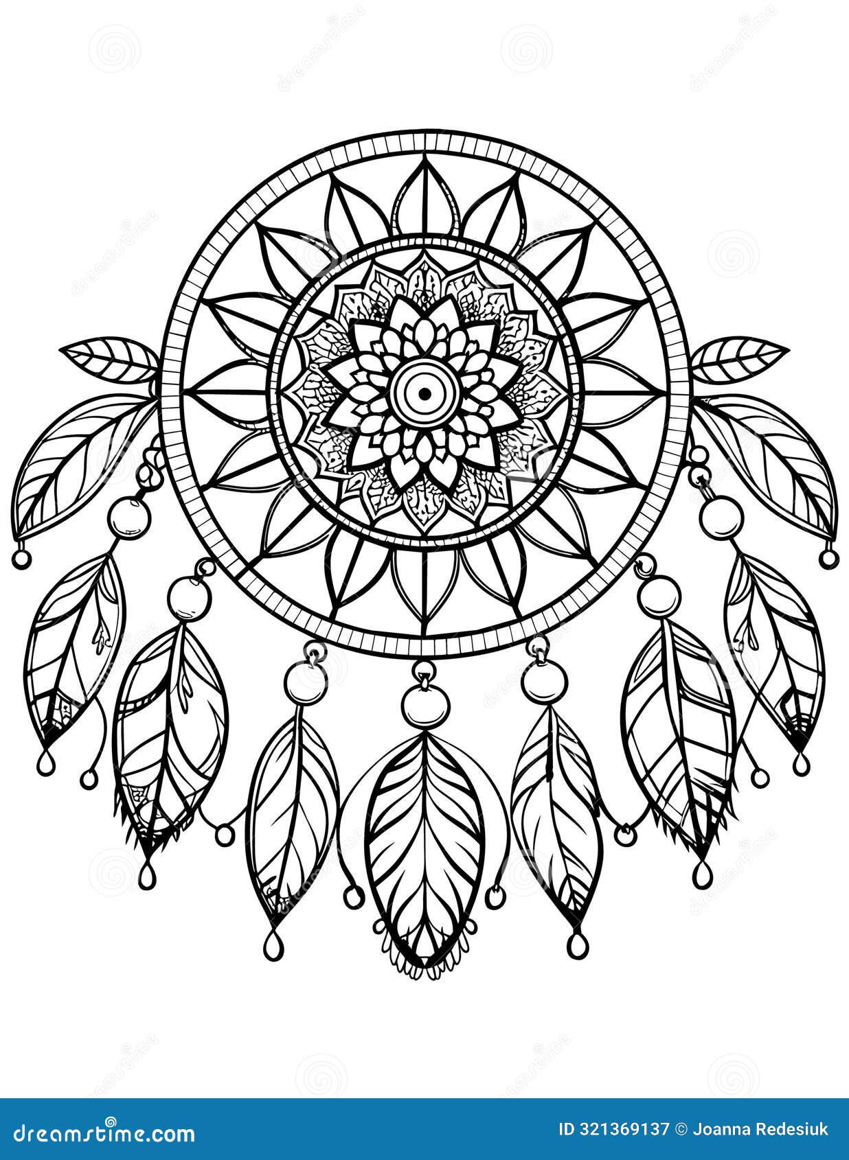 Dream Catcher Coloring Page Stock Illustrations – 340 Dream Catcher  Coloring Page Stock Illustrations, Vectors \u0026 Clipart - Dreamstime, image size:1236x1690
