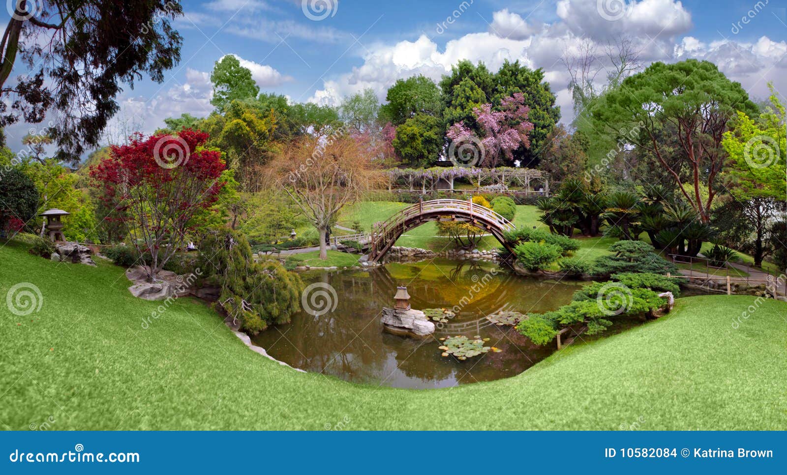 Beautiful Botanical Garden At The Huntington Library Stock Photo