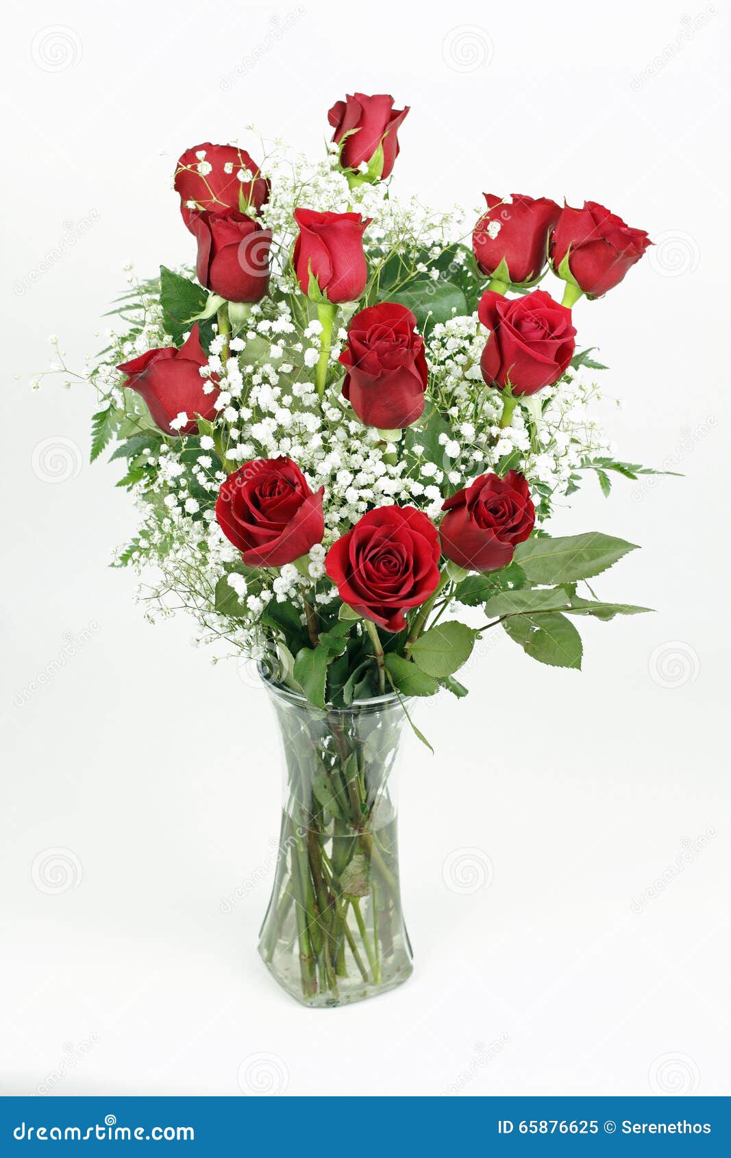 Beautiful Bouquet of Red Roses Stock Image - Image of background, roses ...