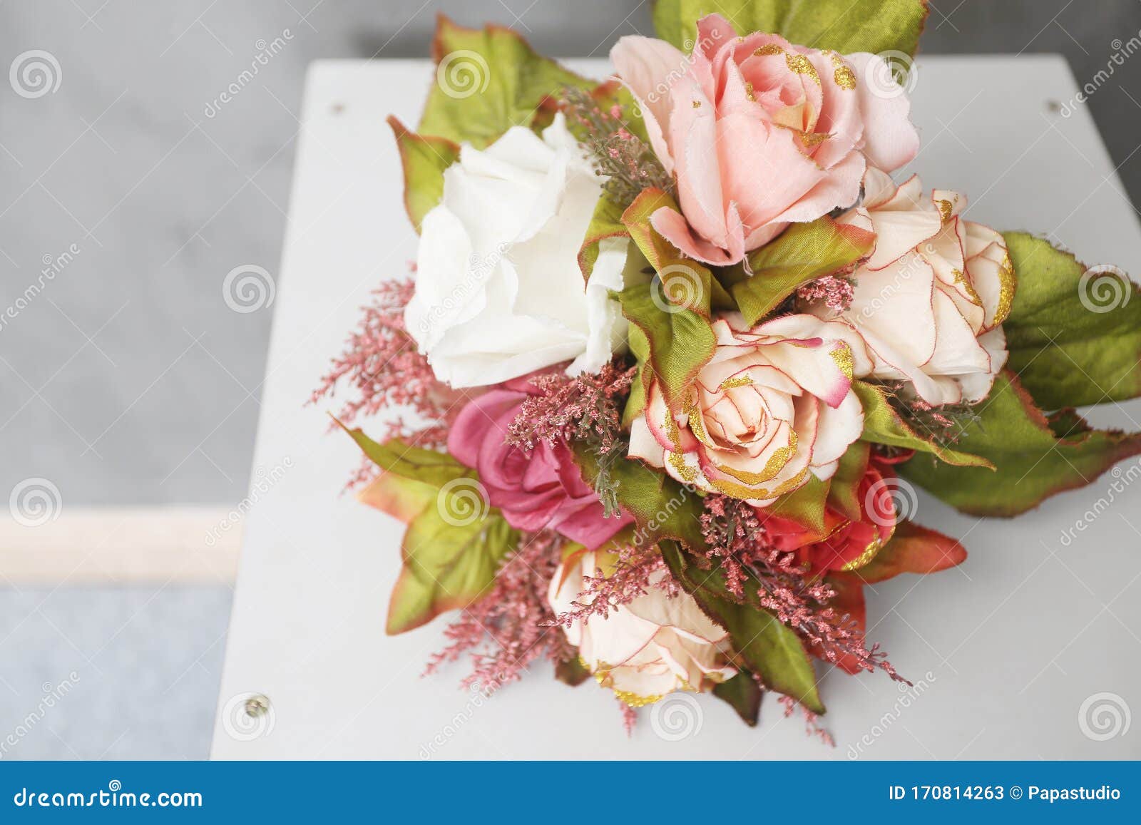 Beautiful Bouquet of Roses for Valentine`s Day Stock Image - Image of ...