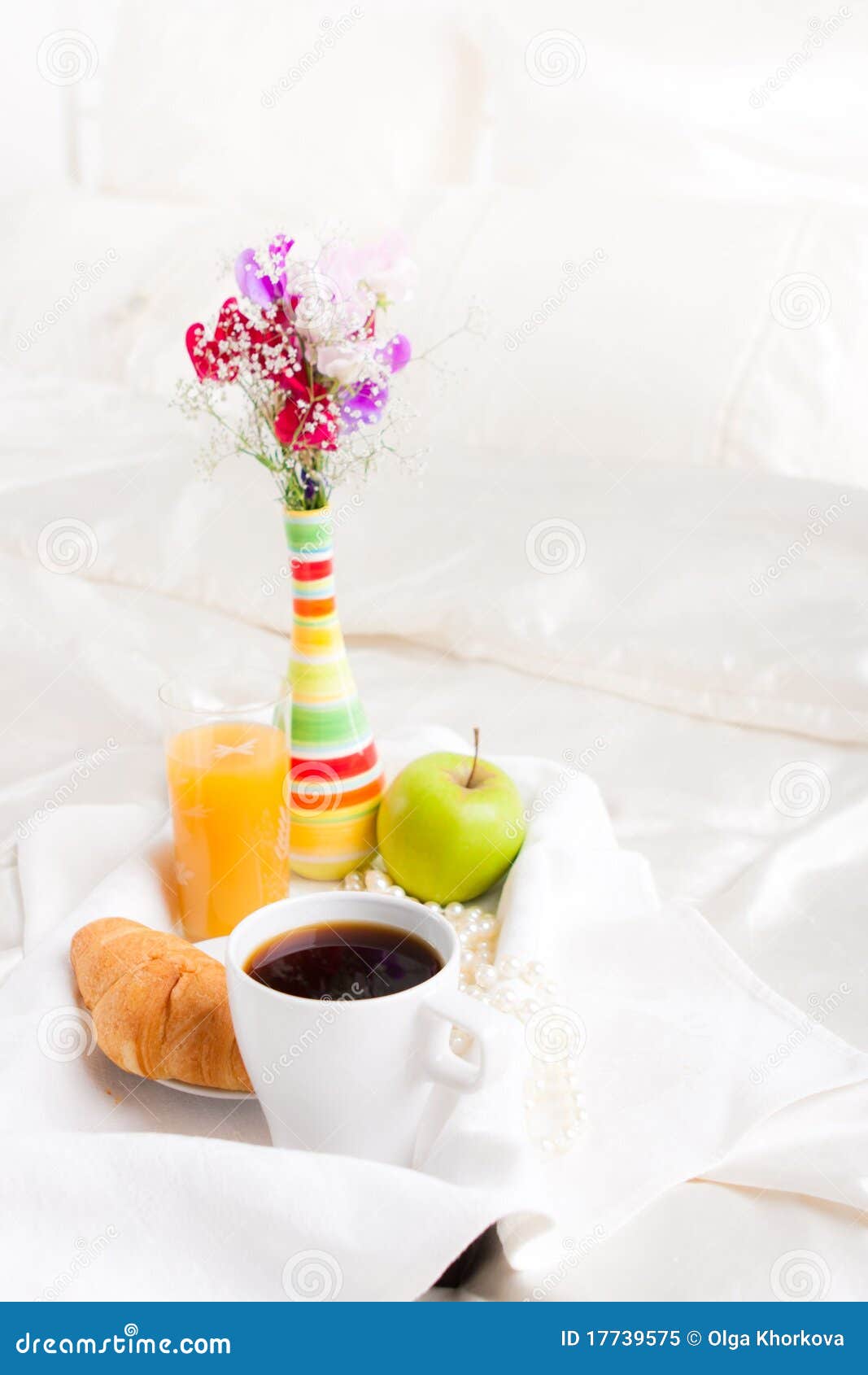 Beautiful breakfast stock image. Image of coffee, juice 17739575