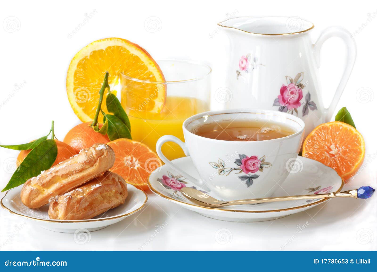 Beautiful breakfast. stock image. Image of cake, food 17780653