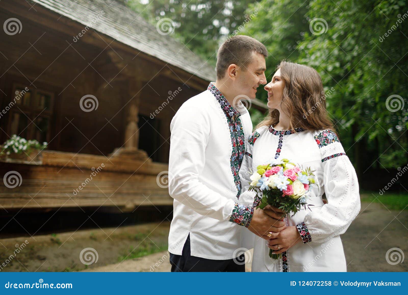https://thumbs.dreamstime.com/z/beautiful-bride-groom-ukrainian-style-standing-w-lovely-couple-ukrainian-national-costumes-outdoors-ethnic-124072258.jpg