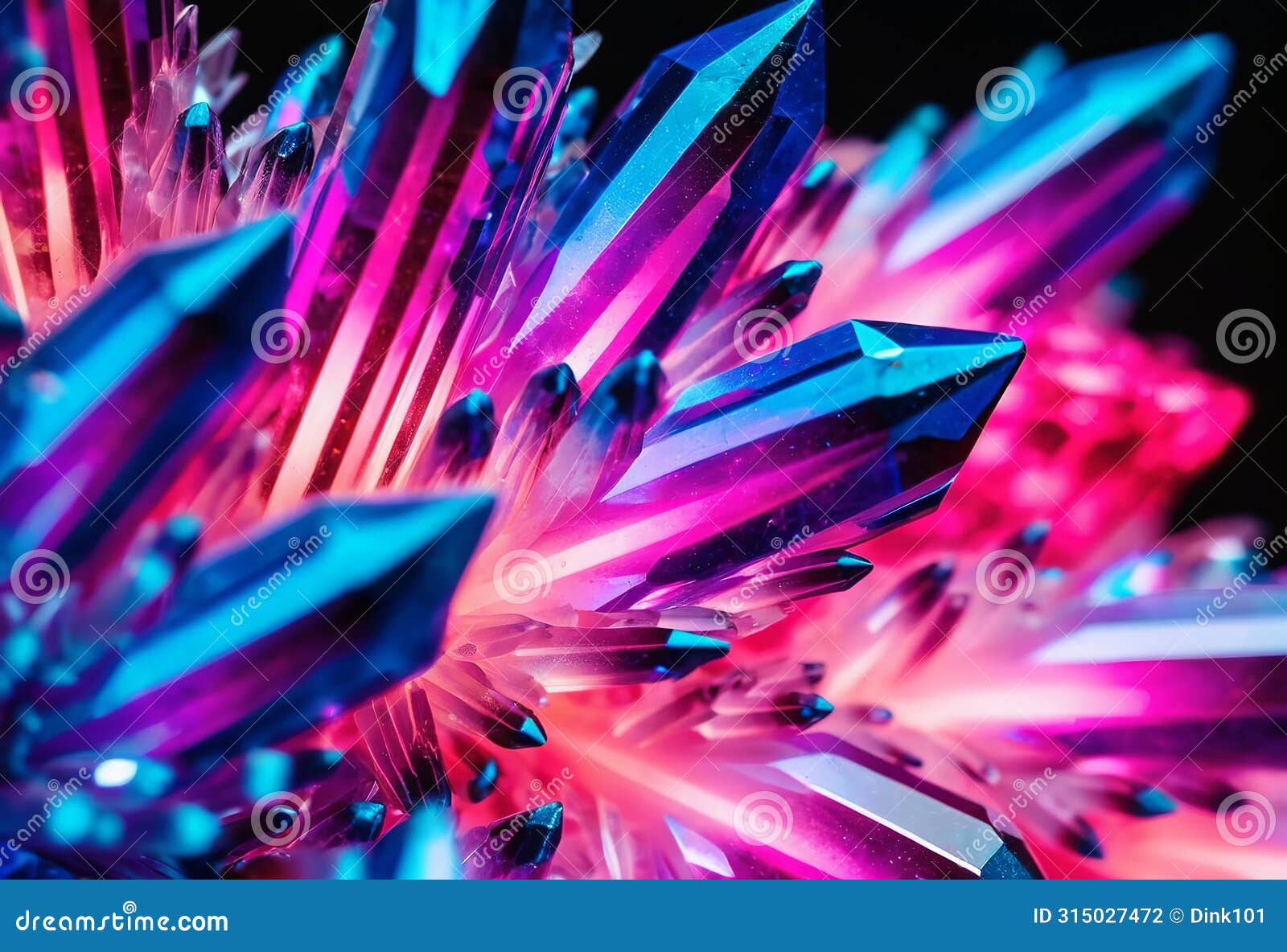 beautiful bright lucent crystals, close-up abstract background