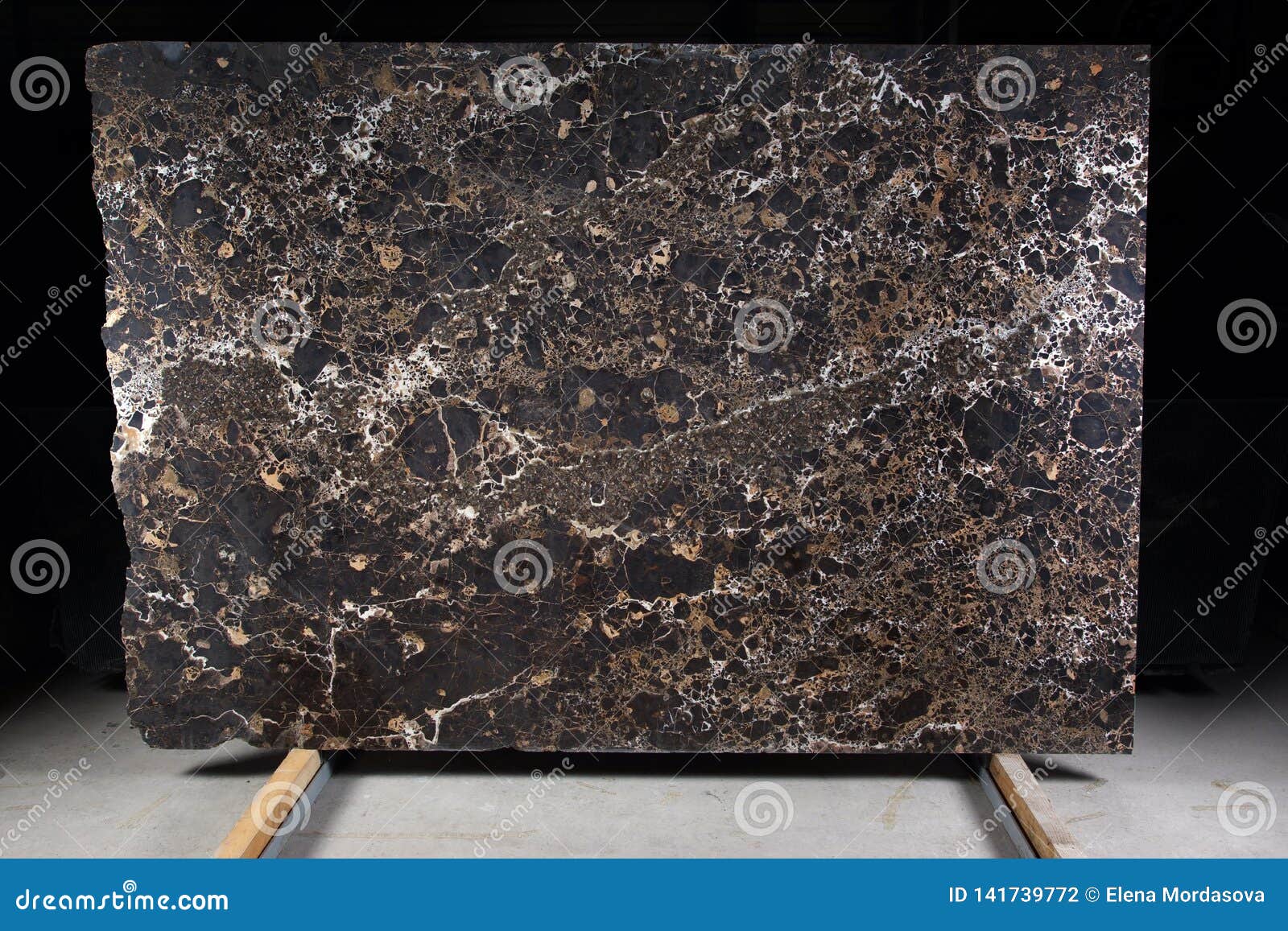 beautiful brown marble, natural stone for interior work, is called emperador gold