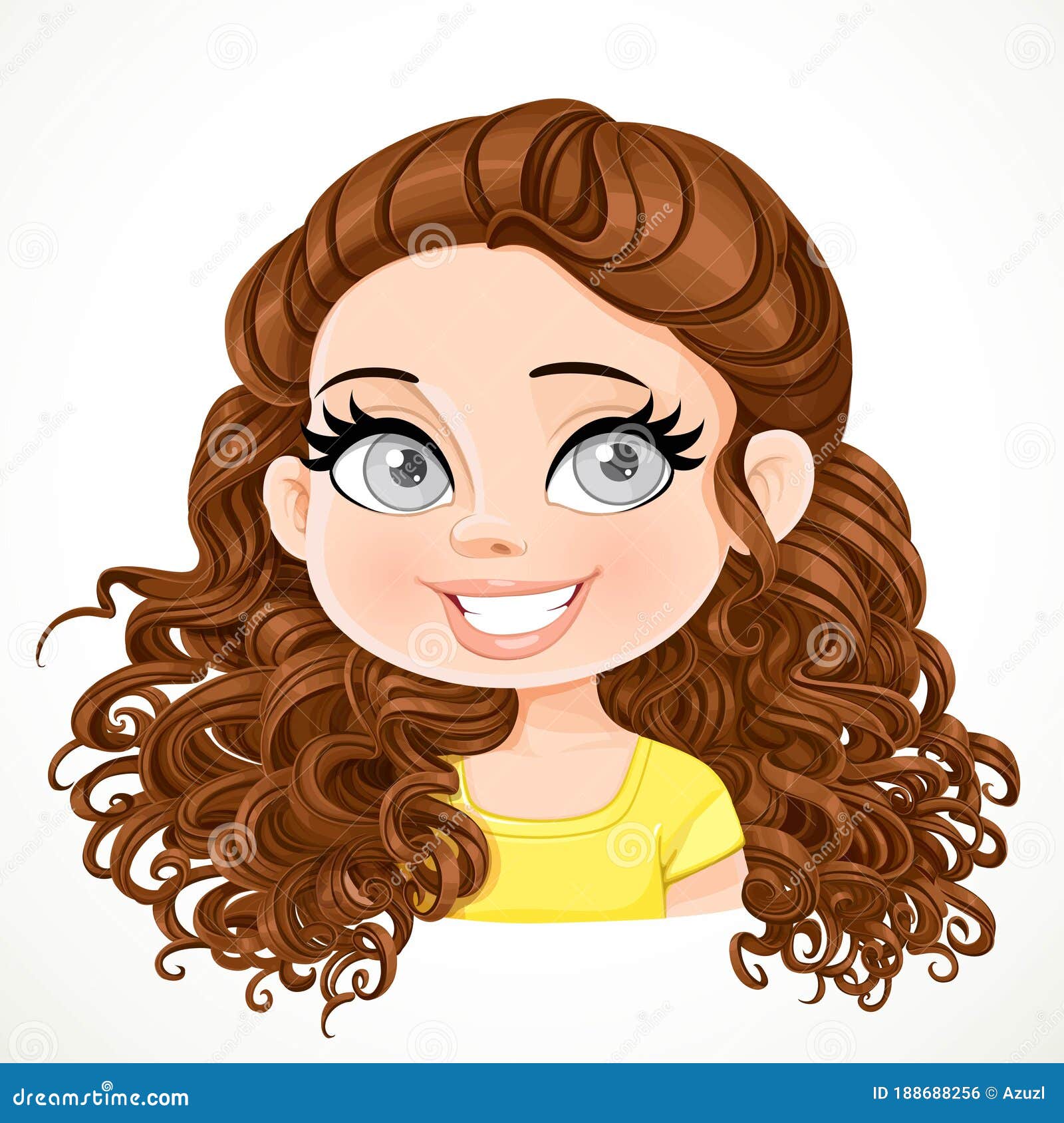 Curly Hair Girl - Drawing Skill