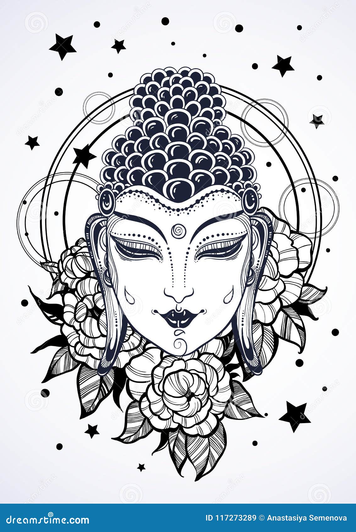 35+ Ideas For Geometric Gautam Buddha Face Drawing