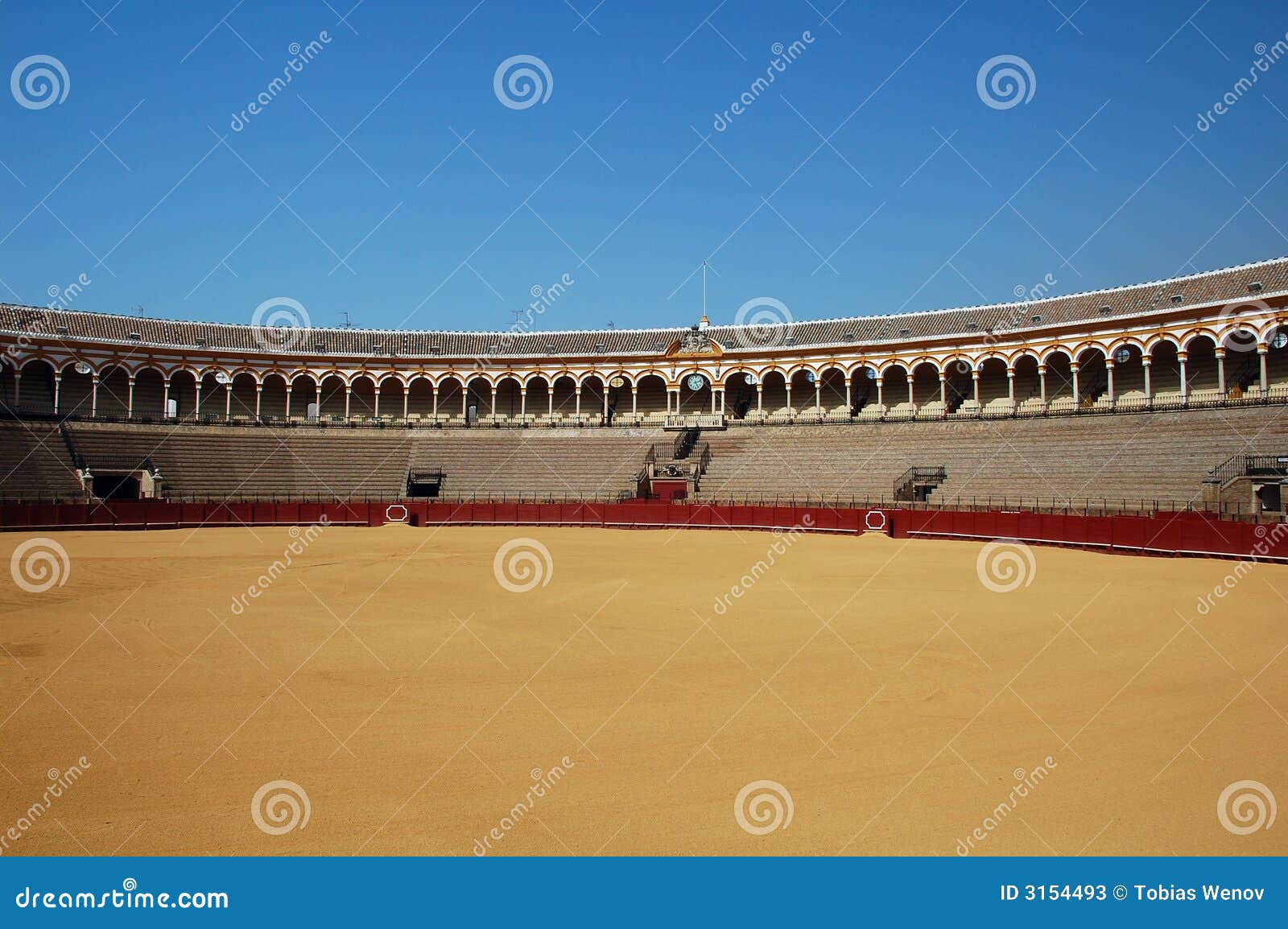 beautiful bullfight arena in s