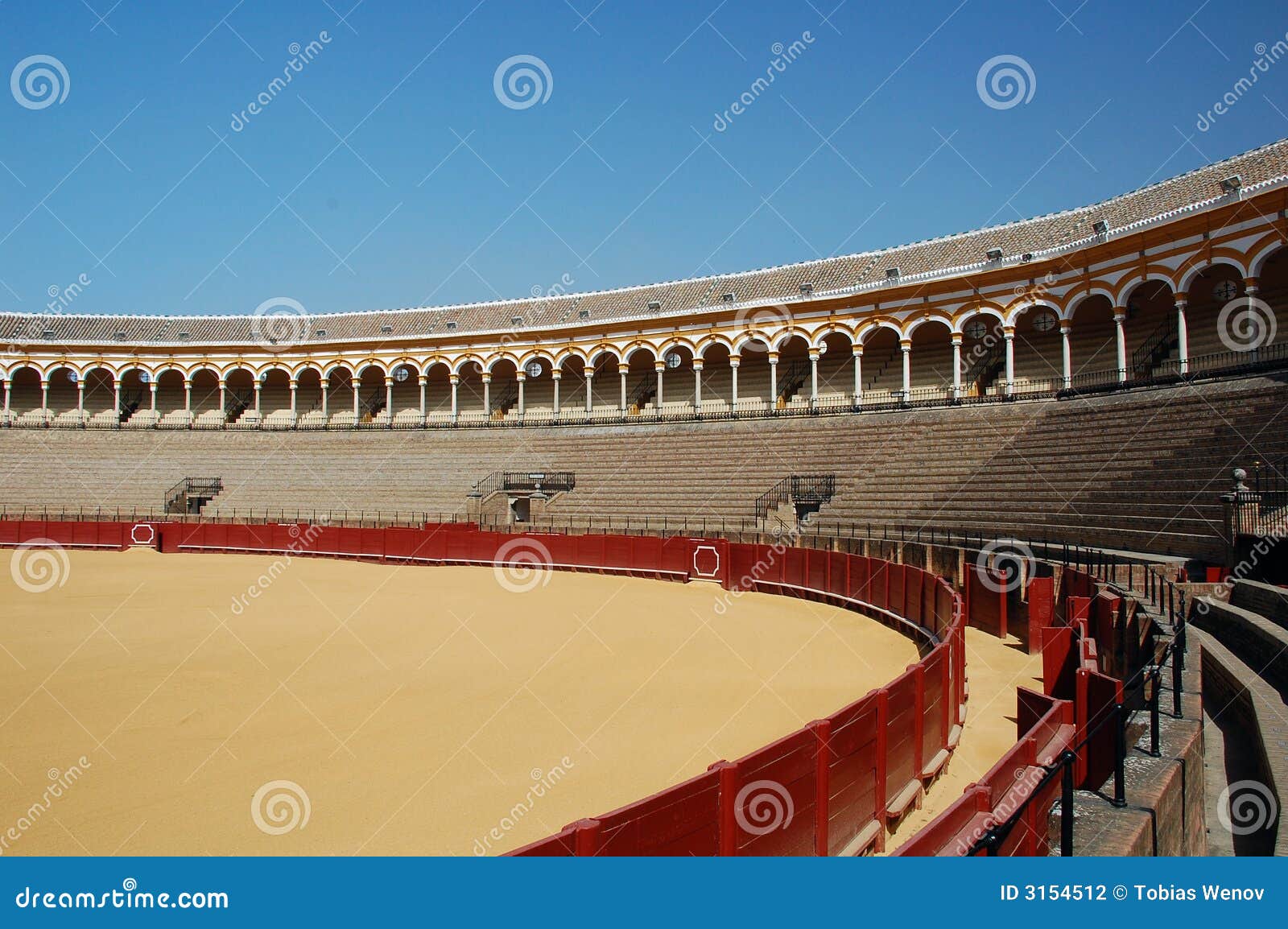 beautiful bullfight arena in s