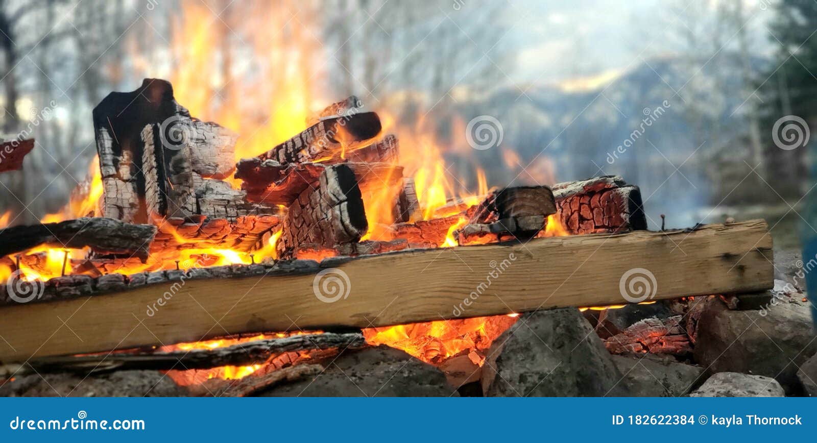 Beautiful Burning Wood Pallet Stock Photo Image of warm, wood 182622384