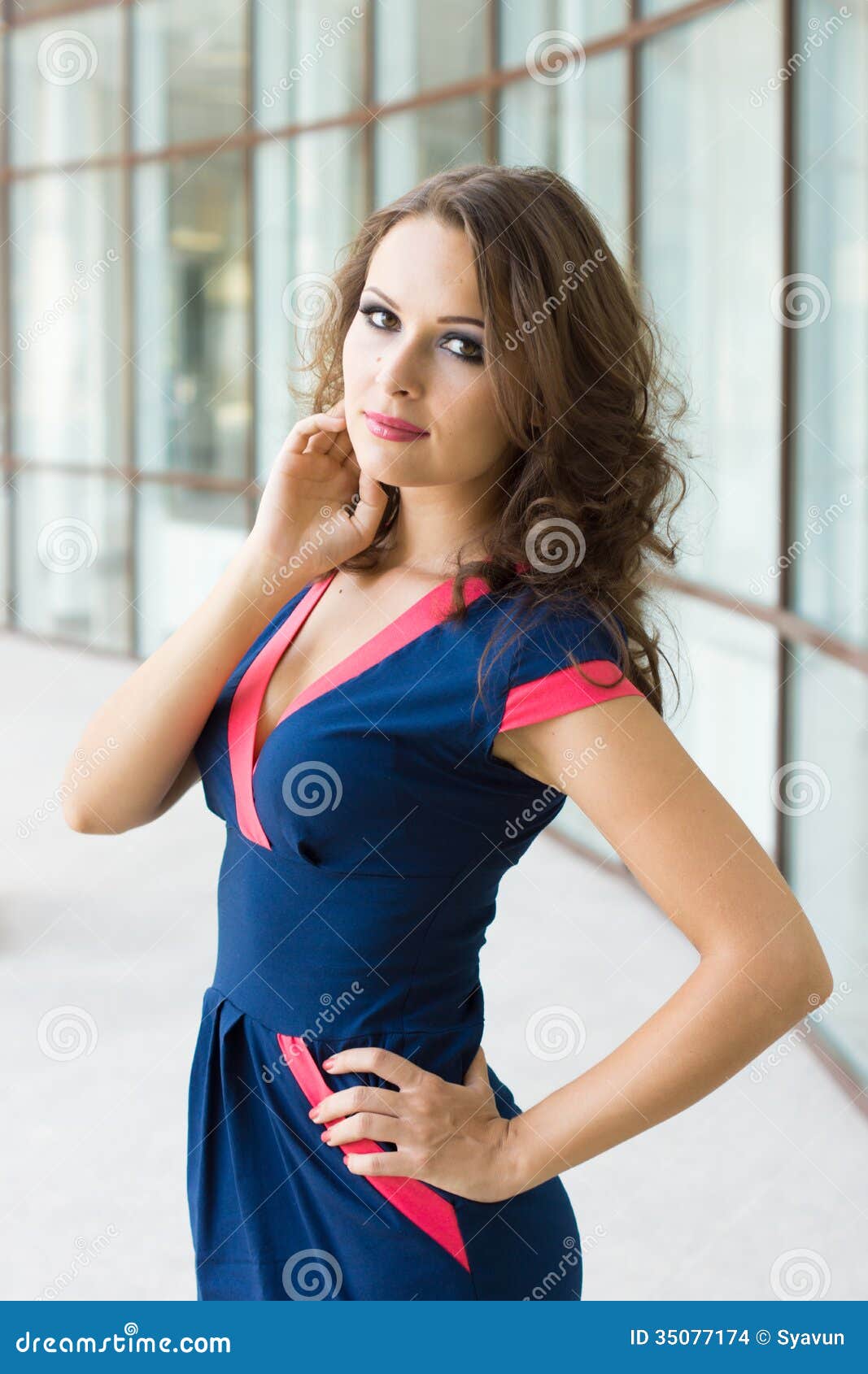 Beautiful Business Woman, the Modern Office Stock Photo - Image of ...