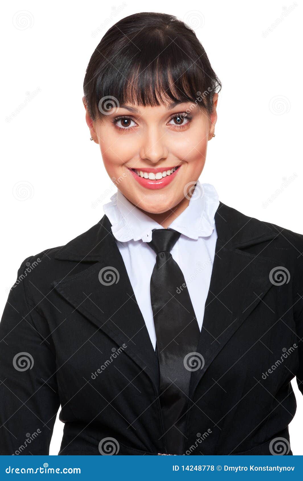 Beautiful Businesswoman in Necktie Stock Photo - Image of business ...