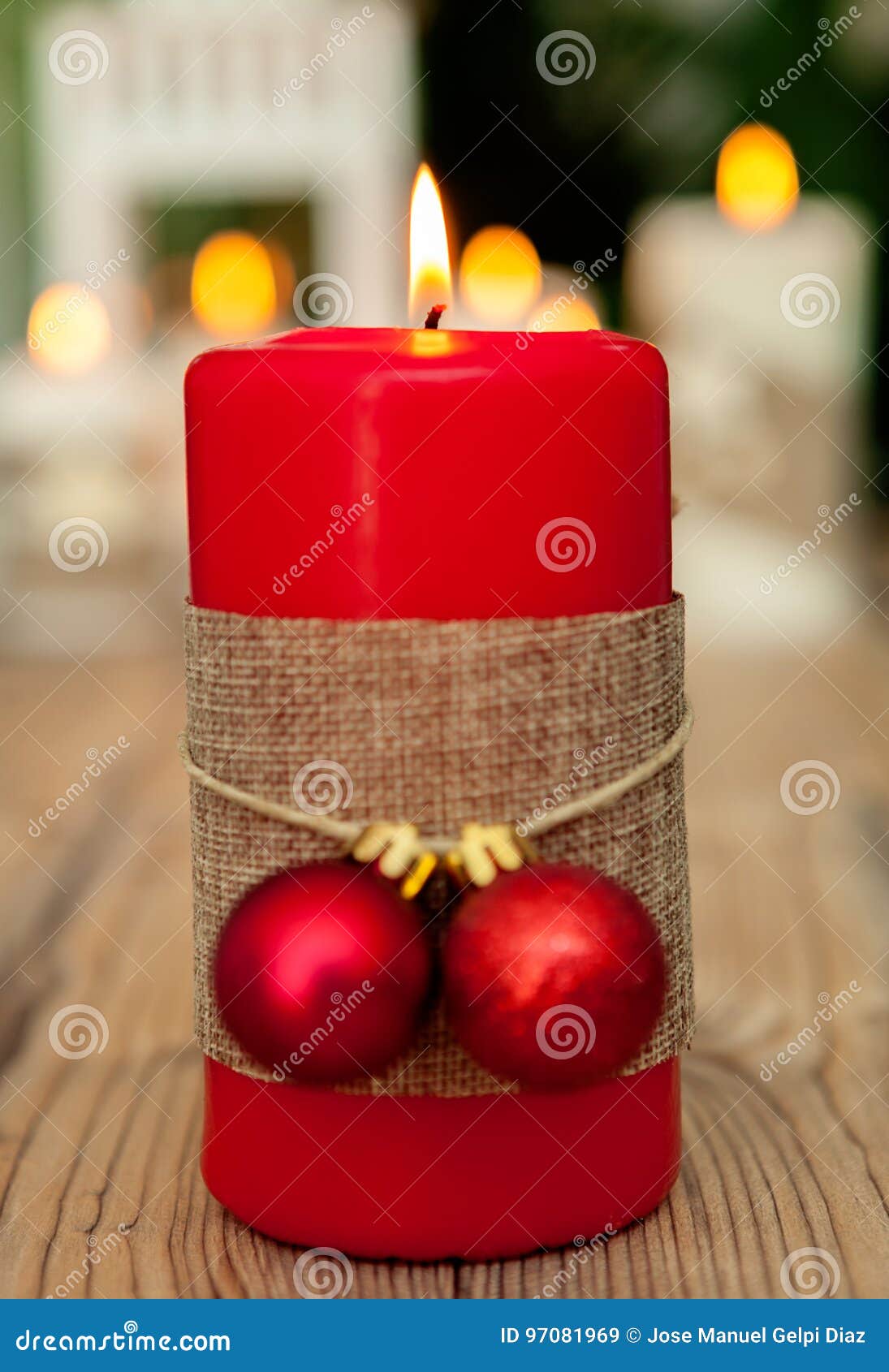Beautiful Candles in home stock image. Image of fire 97081969