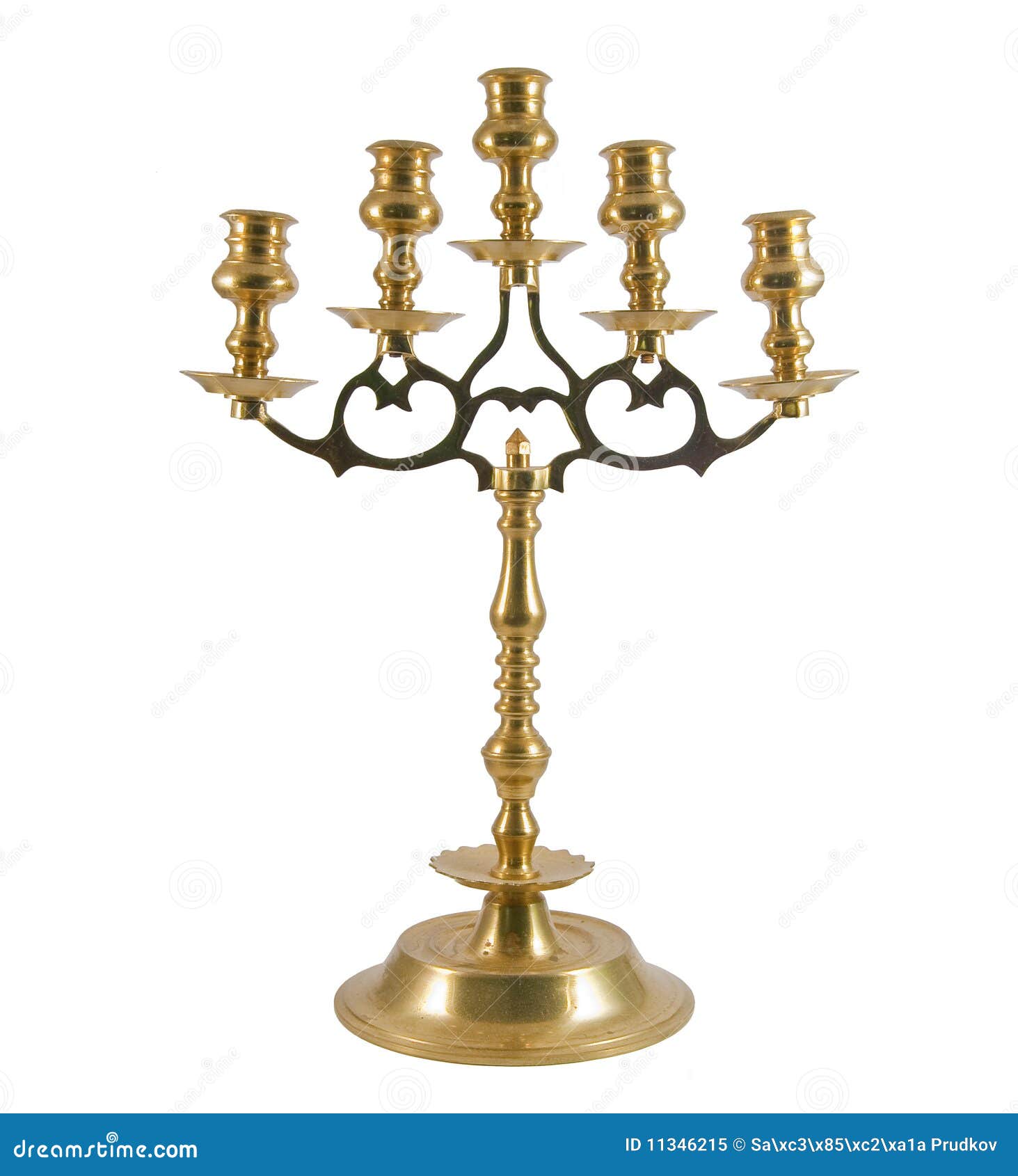 Beautiful Candlestick for Five Candles Stock Image Image of