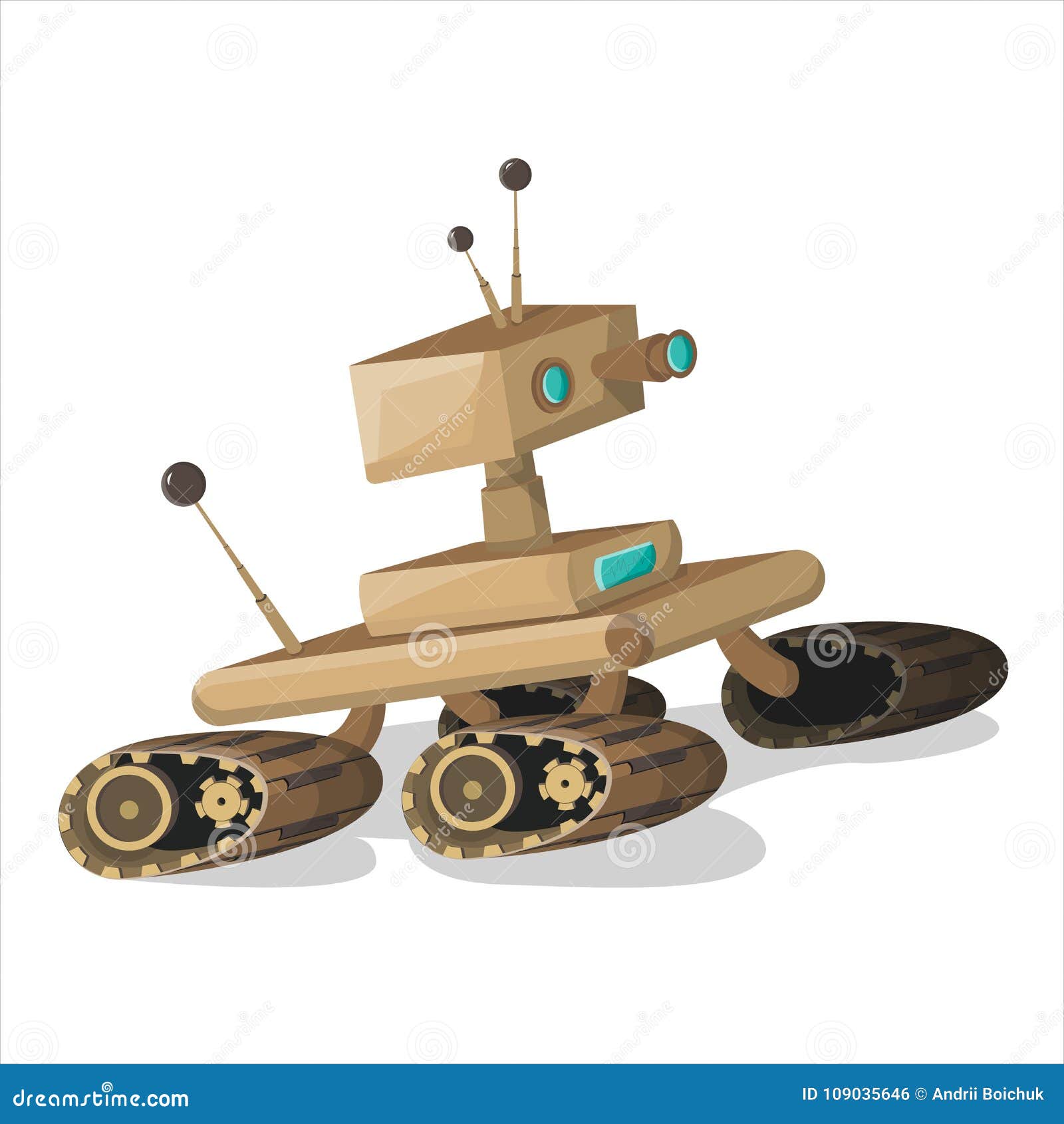 Great cartoon Robot car stock illustration. Illustration of object -  109035646