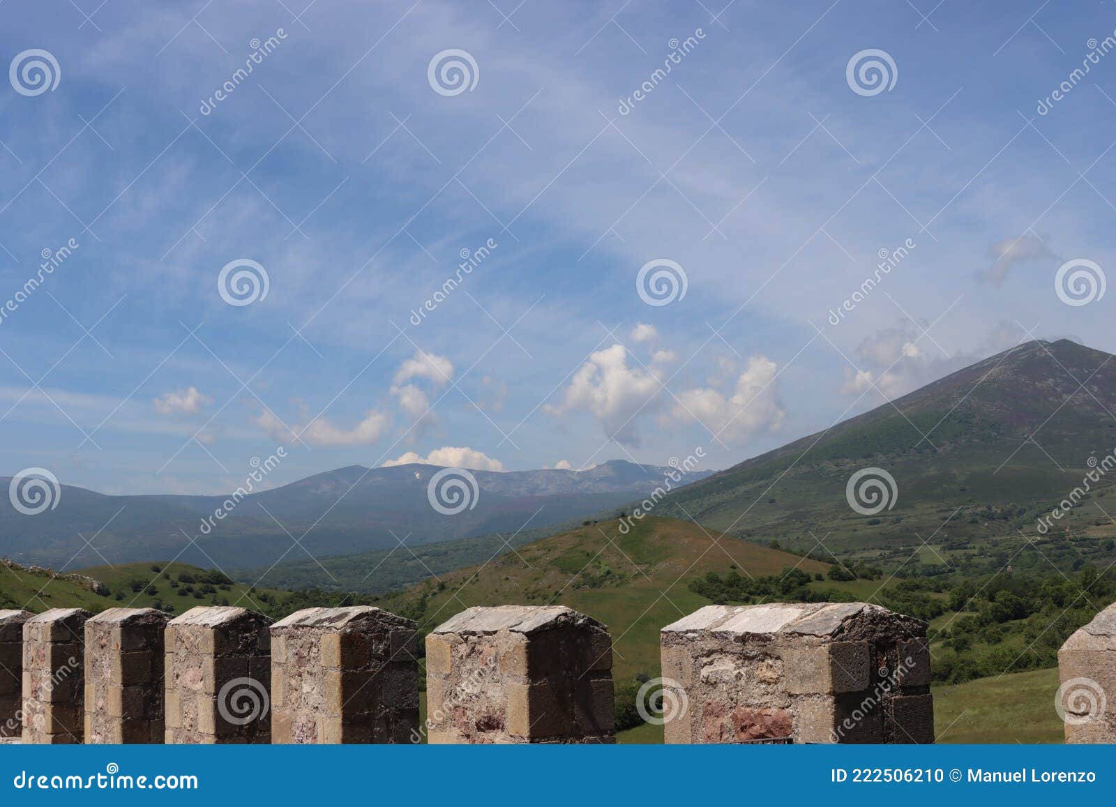 beautiful castle fortress old stone resistant battlements