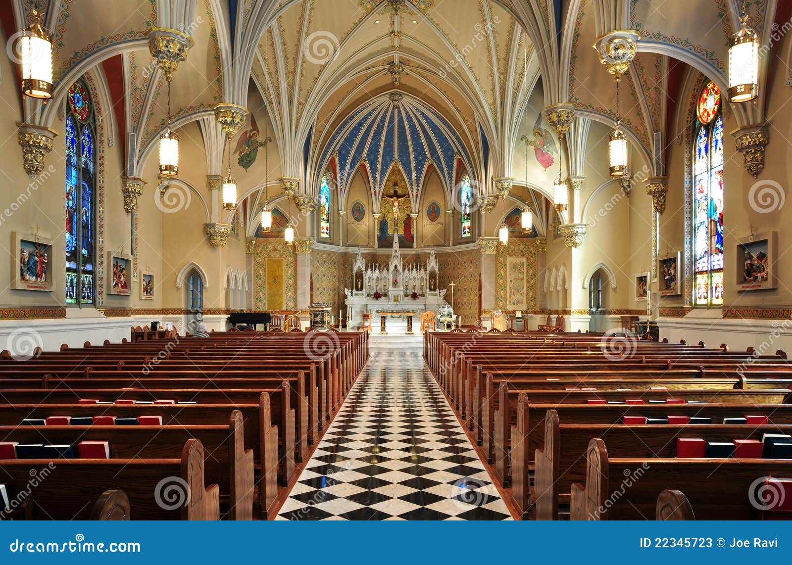 beautiful catholic church interior