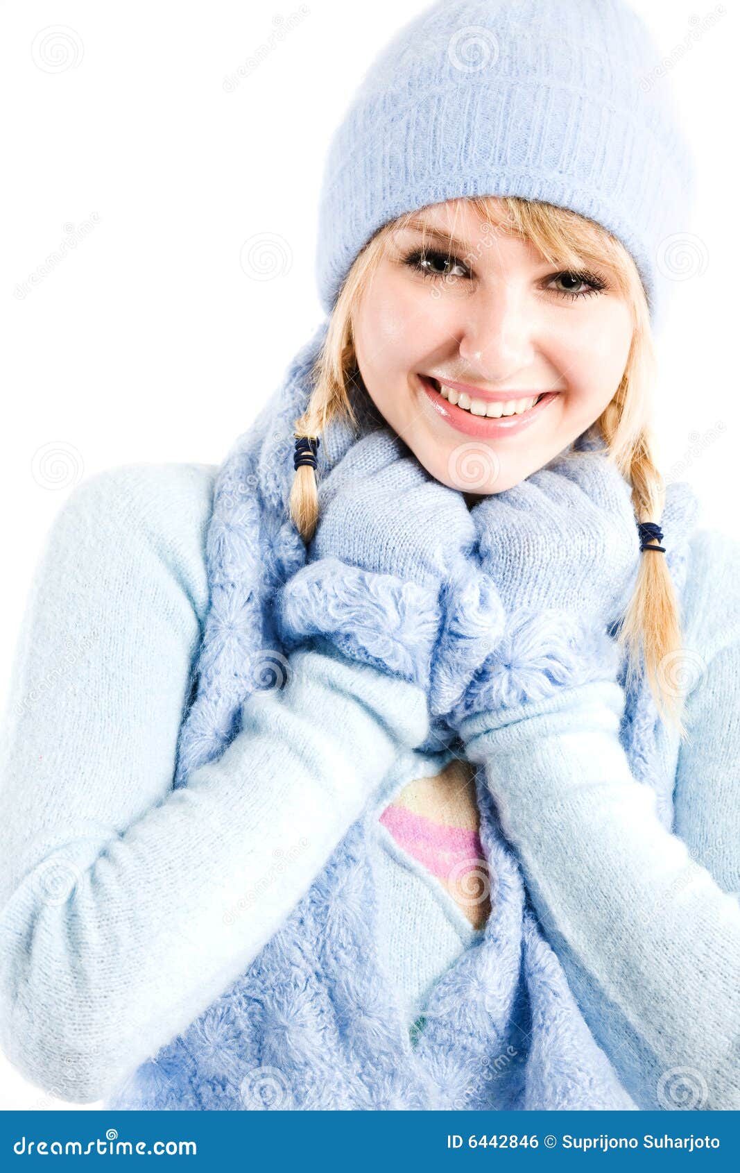 Beautiful Caucasian Winter Clothing Stock Photo - Image of beauty ...