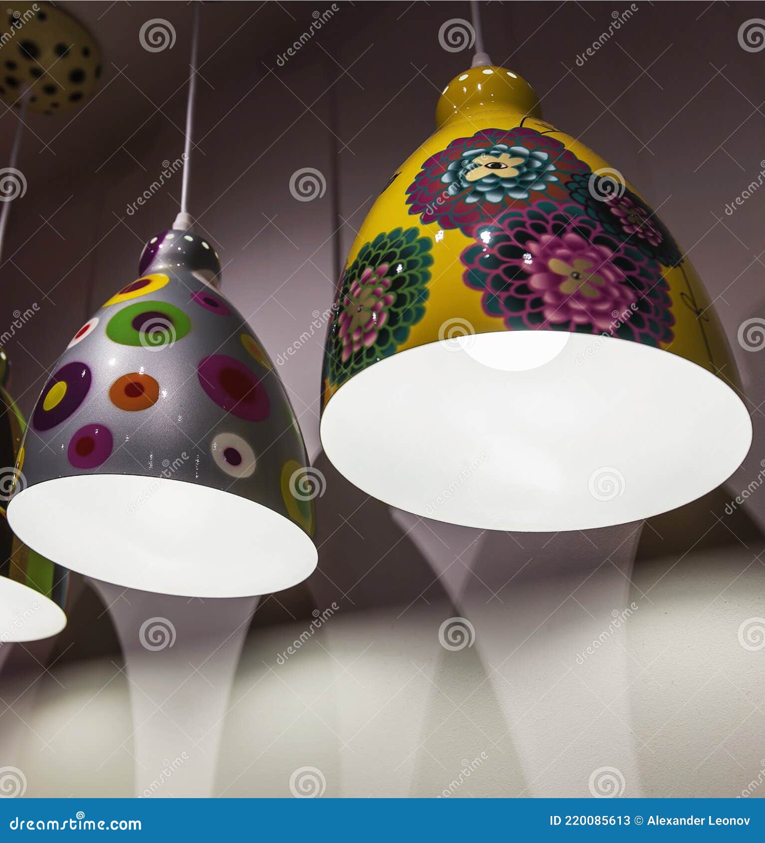 Beautiful ceiling lamps stock image. Image of east, handrail 220085613