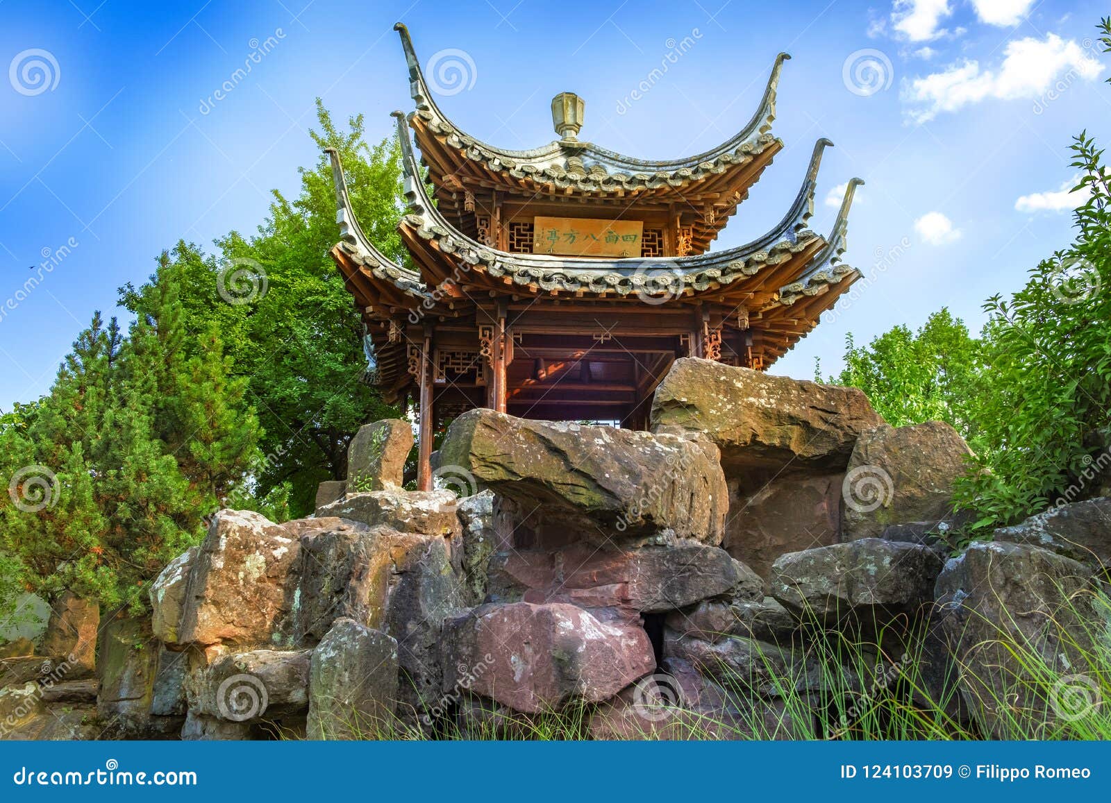 China Garden Stuttgart Stock Image Image Of Bridge 124103709