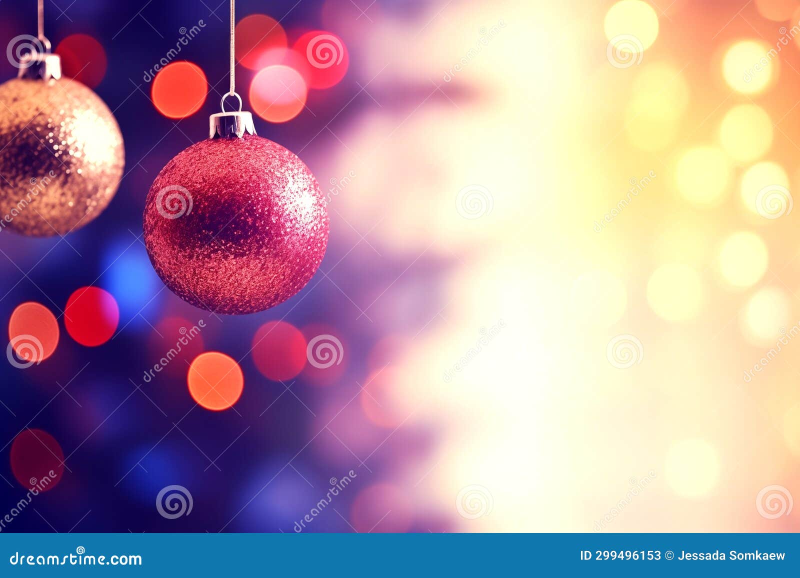 Beautiful Christmas Balls, Hang,vibrant Color, Space for Text,bokeh ...