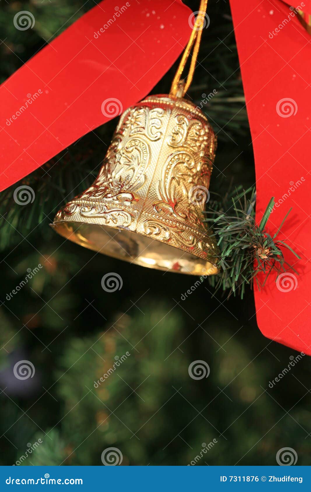 Beautiful christmas bells stock photo. Image of bell, year 7311876