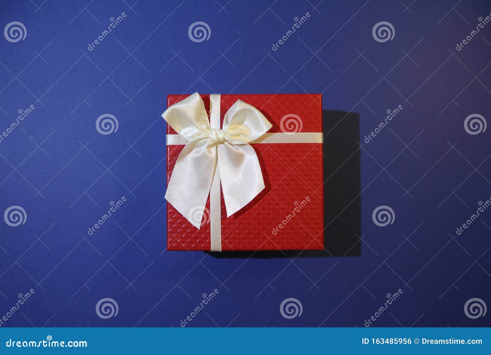 Beautiful Christmas Present with Bow Stock Photo Image of ornament