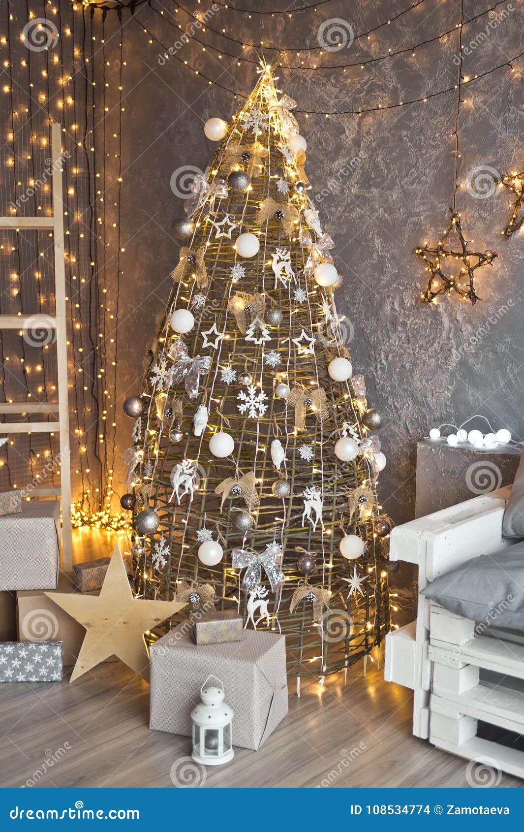 Unusual Christmas Tree Christmas Decoration Light Lights 9389