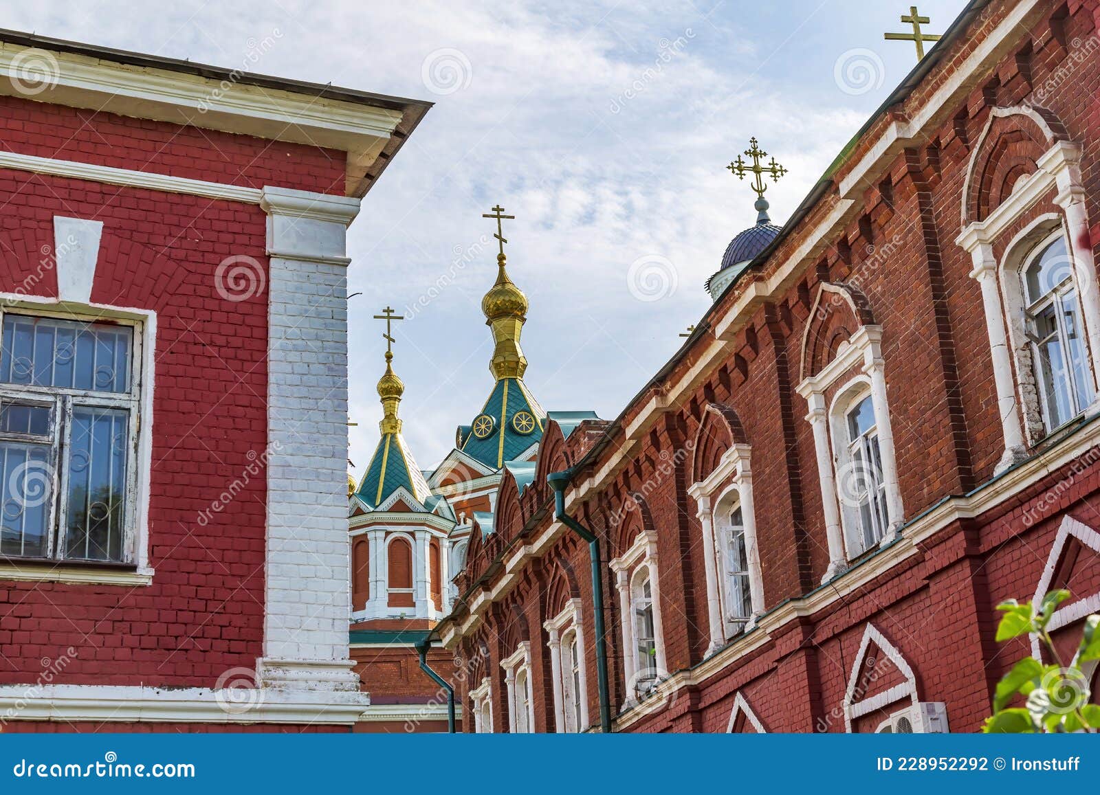 Beautiful Church Of The Assumption Convent In Kolomna Russia Stock