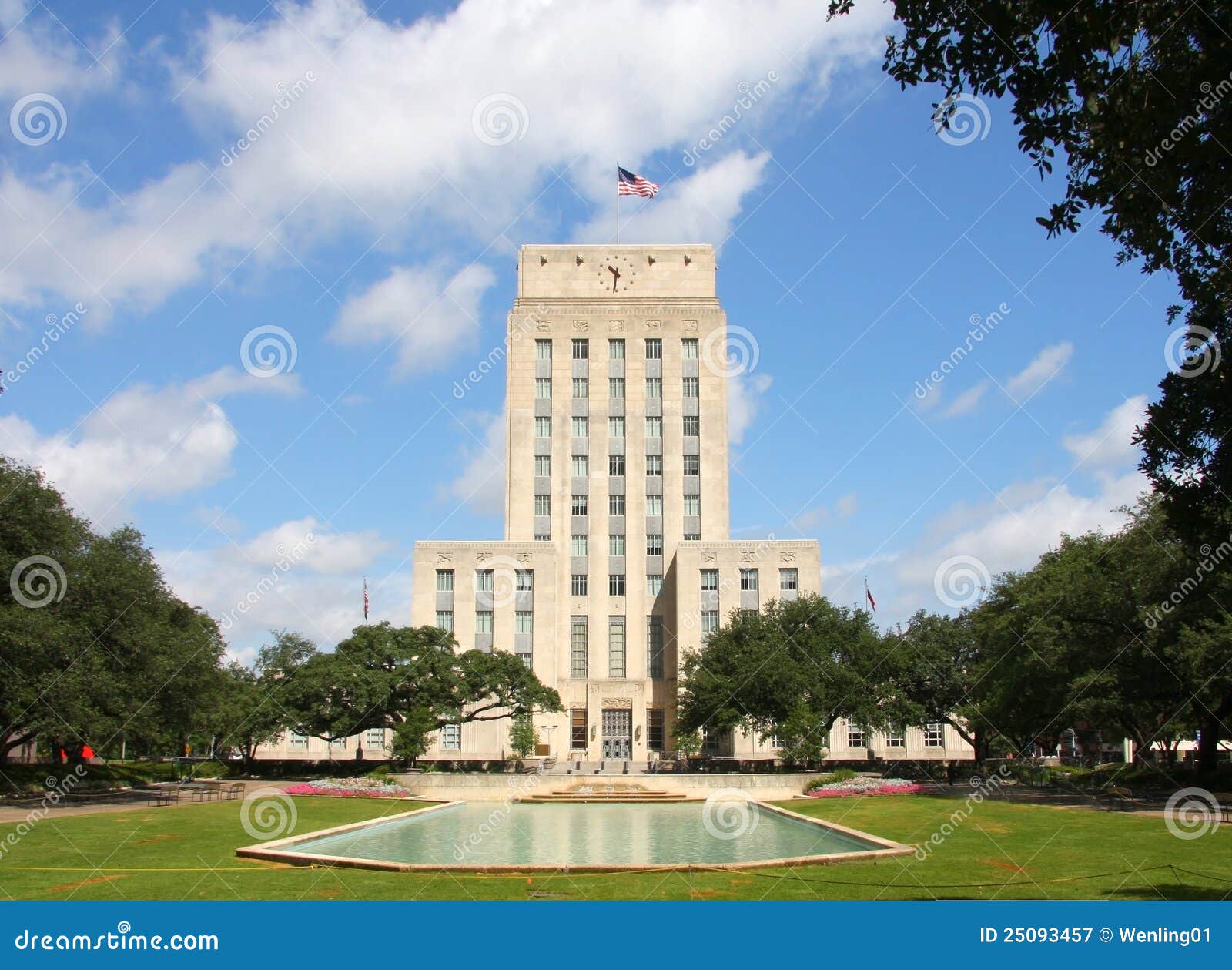 Beautiful City Hall of Houston Stock Image Image of architecture
