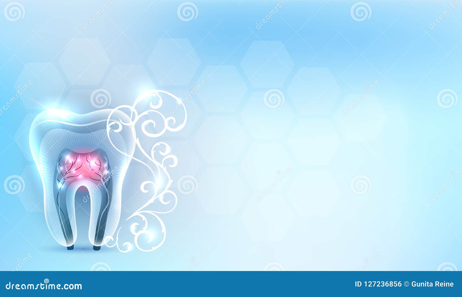 Beautiful Clean Dental Background Stock Vector - Illustration of dentistry,  flower: 127236856