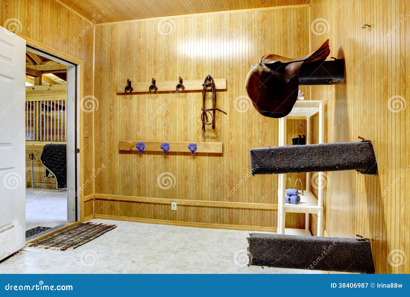 Beautiful Clean Stable Horse Barn Stock Image Image of wall, stable