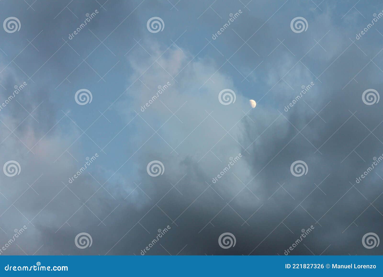 beautiful clouds with moon gray storm darkness rain