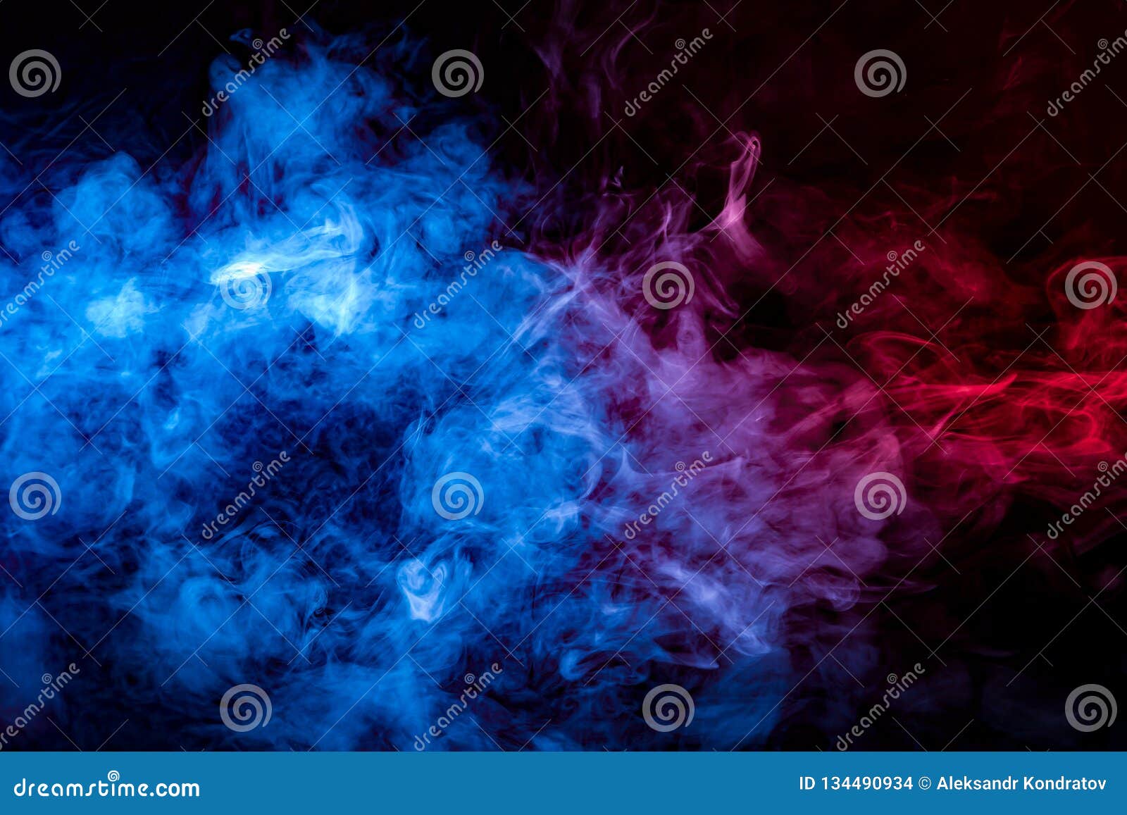 The Beautiful Color Combination of Blue, Orange, Violet and Red Hues from  the Substance is Smoke, on a Black Background Resembling Stock Illustration  - Illustration of curve, colorful: 134490934