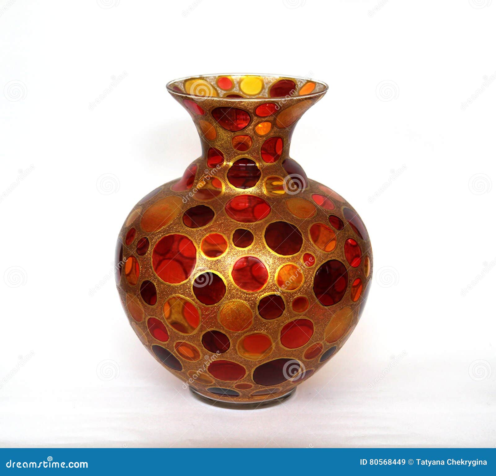 Beautiful Colored Glass Vase Stock Image Image of century, living