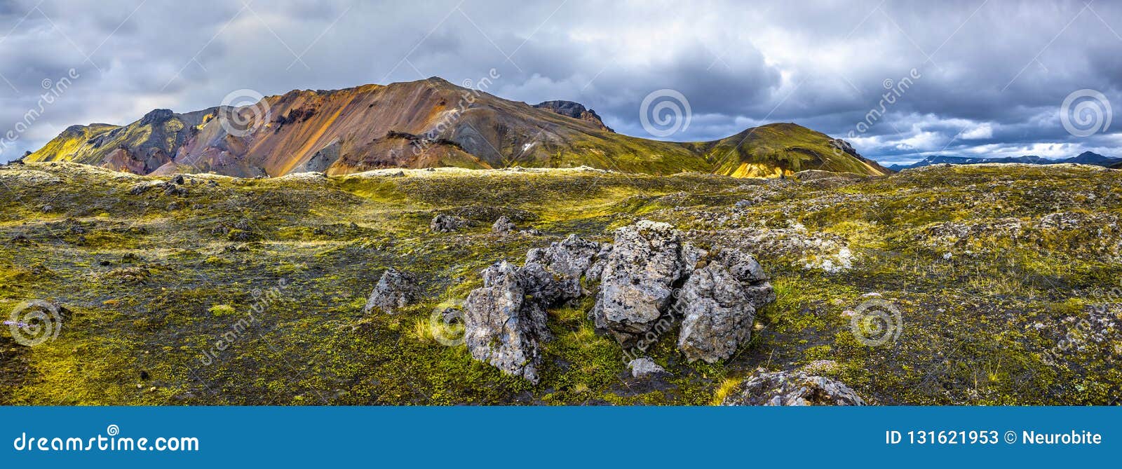 Beautiful Colorful Volcanic Mountains Landmannalaugar In Iceland Earth