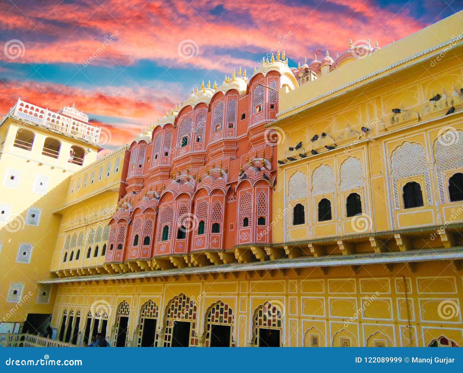 Beautiful Colours of Hawamahal Jaipur Editorial Stock Image - Image of