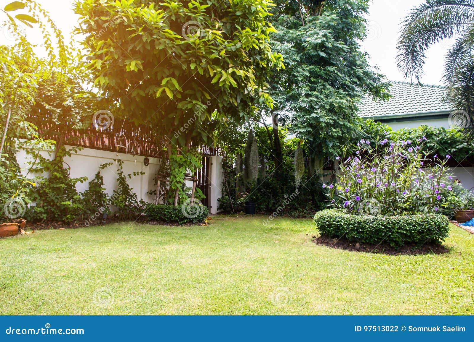 Beautiful Corner of the Small Garden,decoration Gardening and La Stock ...