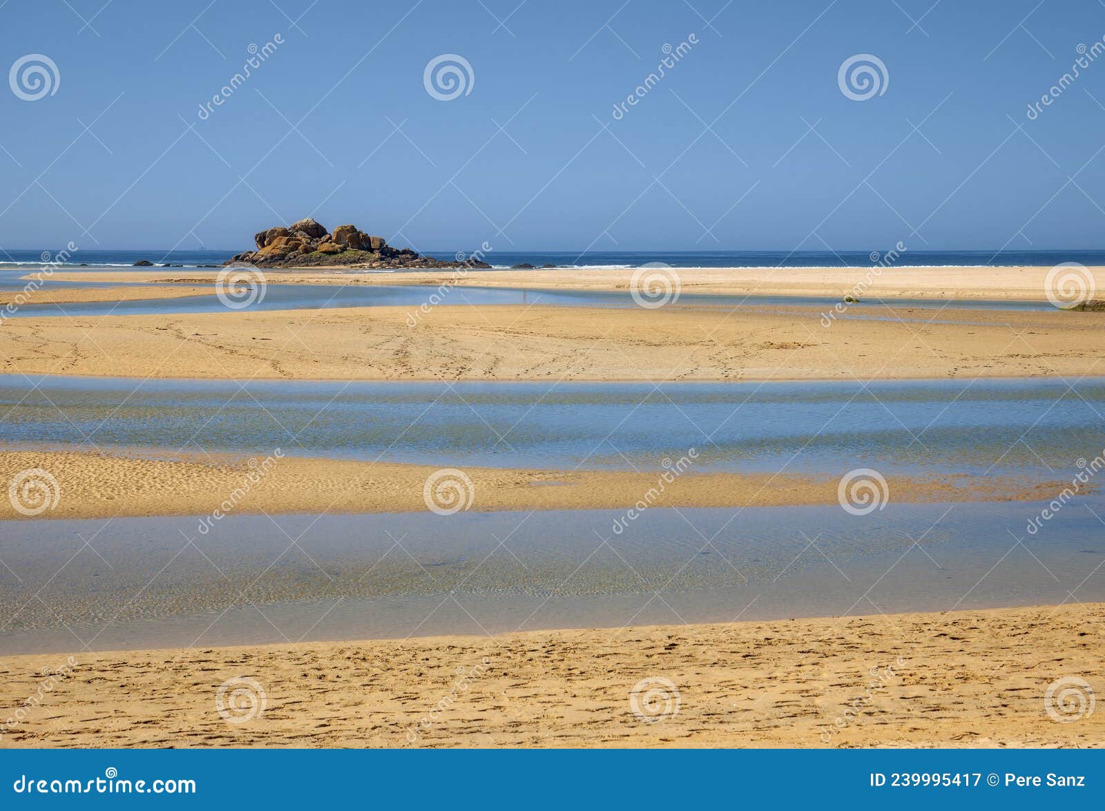 beautiful corrubedo beach in galicia
