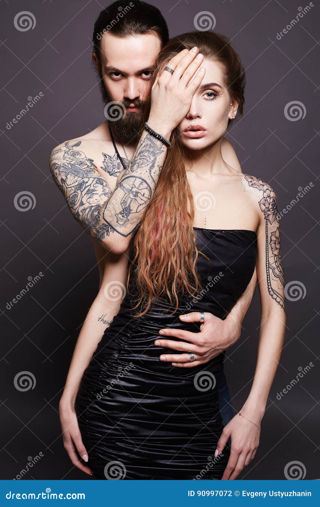 Beautiful Couple  Hipster Boy and Girl Stock Photo - Image  of beautiful, attractive: 90997072