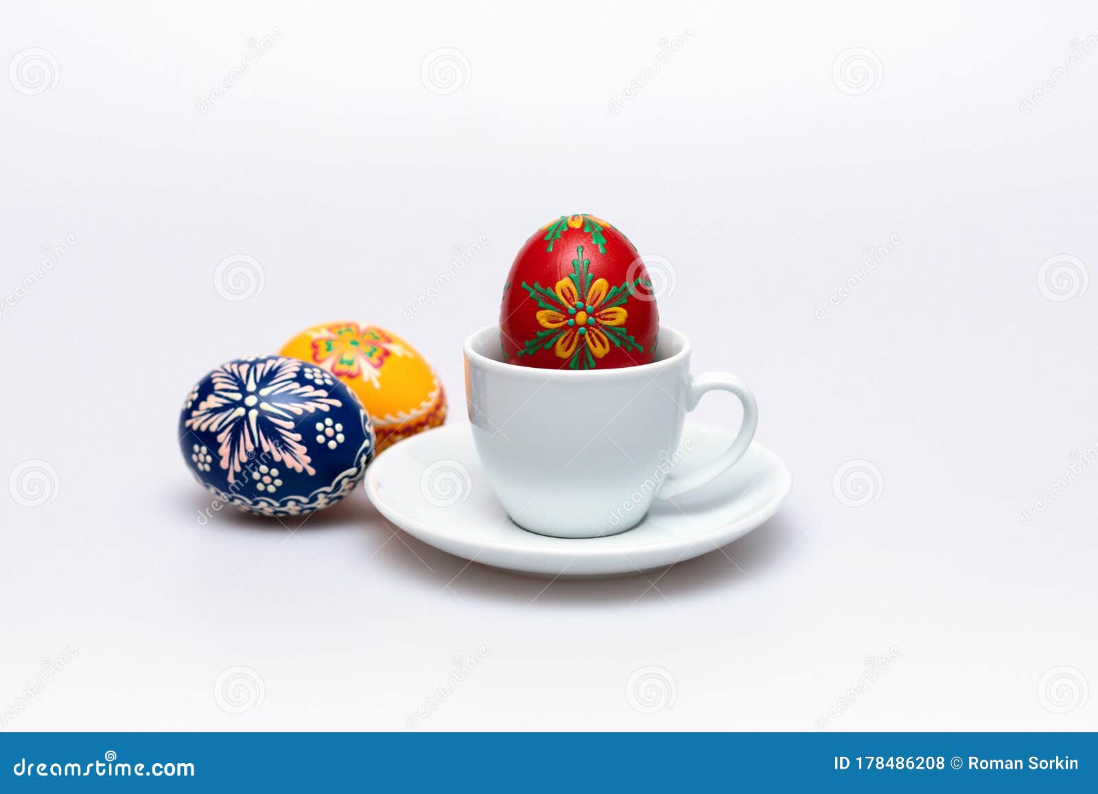 Beautiful Czech Hand Painted Easter Eggs Stock Photo Image of easter
