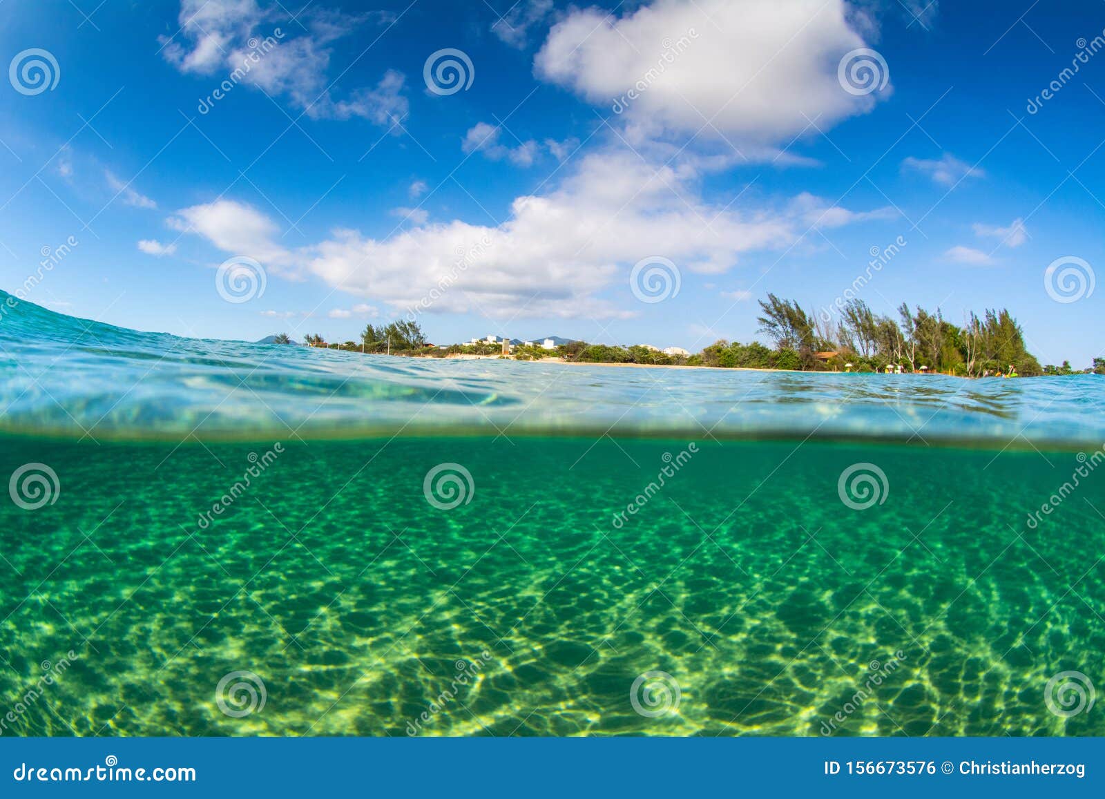 Underwater Split Shot of Campeche Beach in Florianopolis Brazil Stock Photo  - Image of summer, view: 156673576